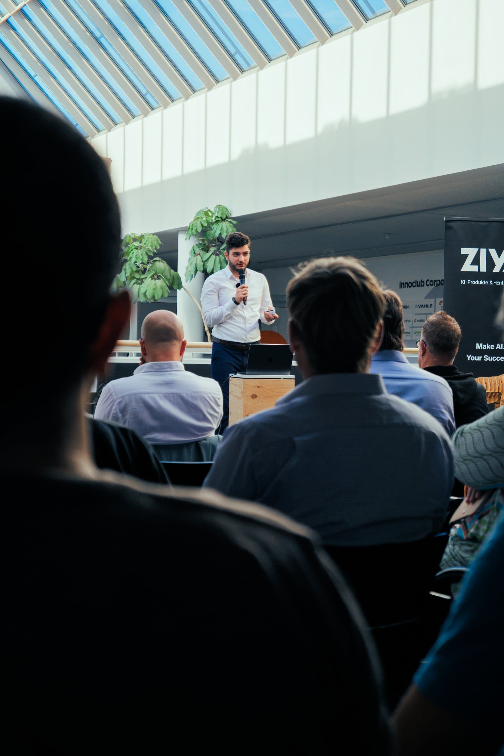 Vortrag vor Publikum